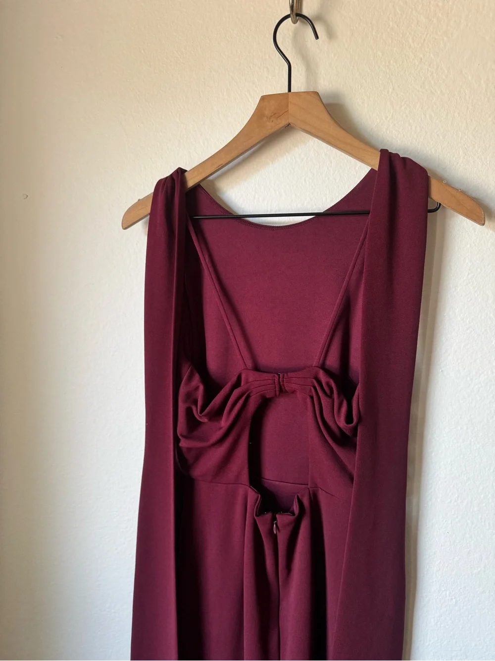 BHLDN | Wine London Crepe Tie-Back Dress
